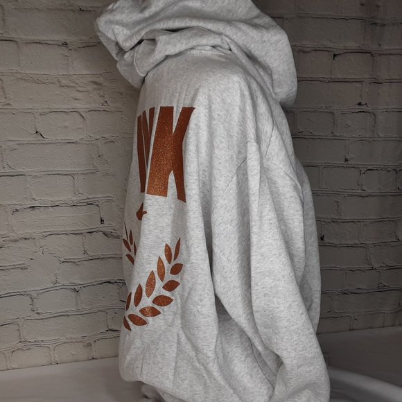 VICTORIA'S SECRET 'PINK' SIGNATURE DOG LOGO SHIPPING BACK FLEECE HOODIE - Picture 5 of 16